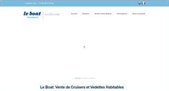 Desktop Screenshot of leboatventedebateaux.com